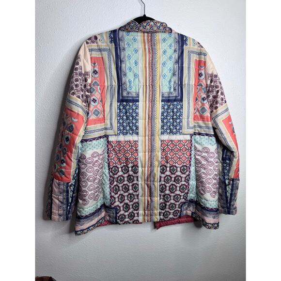 Johnny Was Garron Reversible Puffer Jacket Women's Size Large - Picture 7 of 8